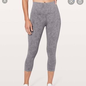 LULULEMON WASHED LUNA CROPPED LEGGINGS!